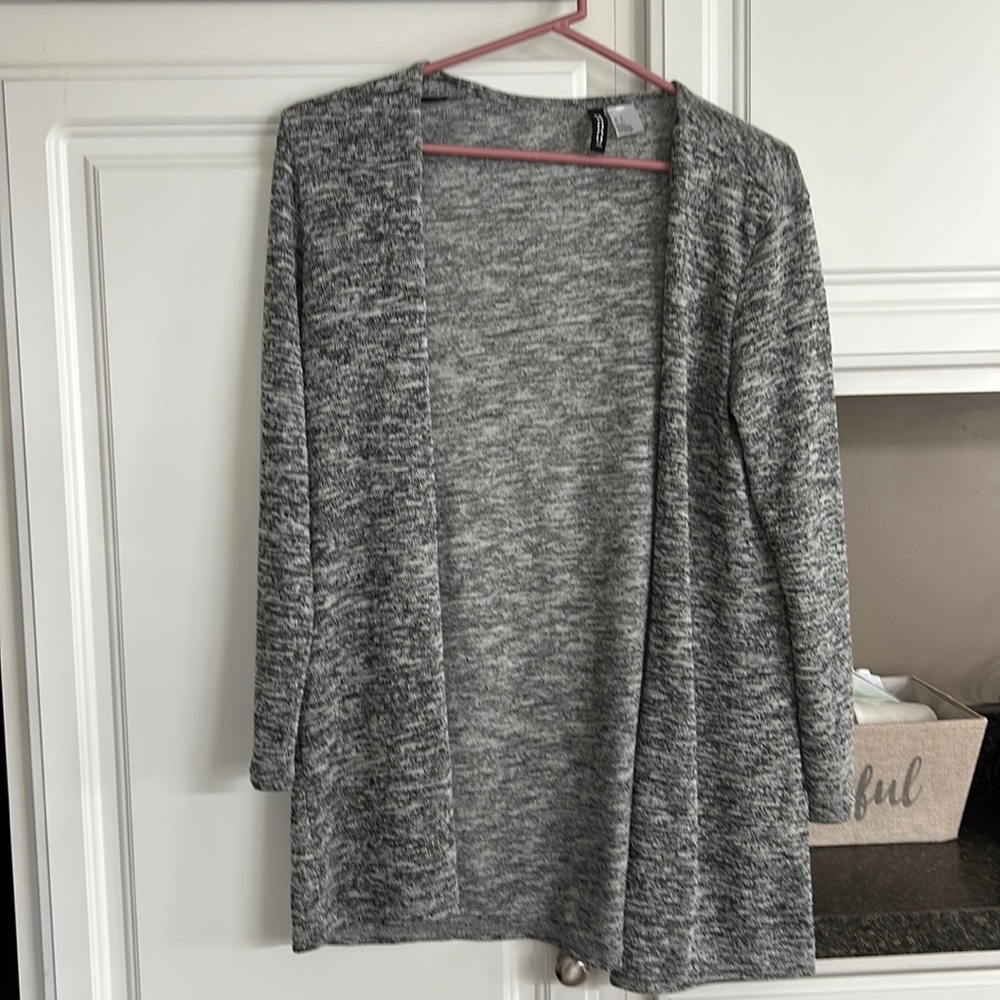 Gray cardigan